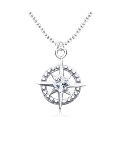 Beautiful Shining Stars Silver Necklaces SPE-4234